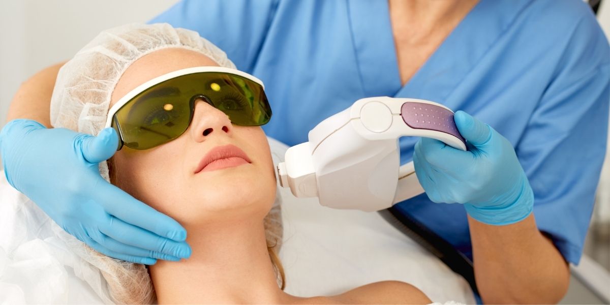 Laser therapy treatment at a medical spa in Alexandria, VA
